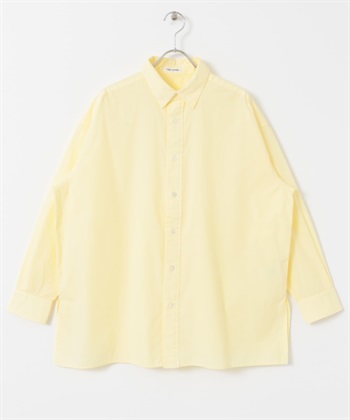 FORK&SPOON 成品染長袖襯衫(黃色-1-YELLOW)