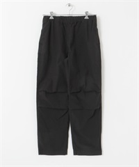 FORK&SPOON / 棉質膝蓋打褶長褲(黑色-4-BLACK)