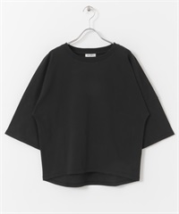 FORK&SPOON 強撚棉質寬版T恤(黑色-1-BLACK)