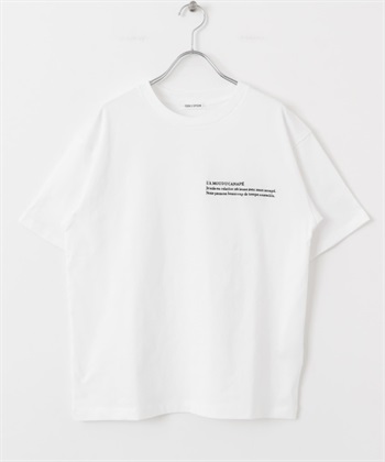 FORK&SPOON 刺繡T恤(米色-1-OFF WHITE)