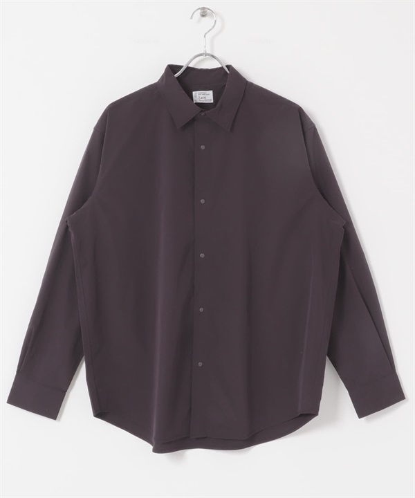 FORK&SPOON CAVE平織壓扣襯衫(棕色-4-BROWN)