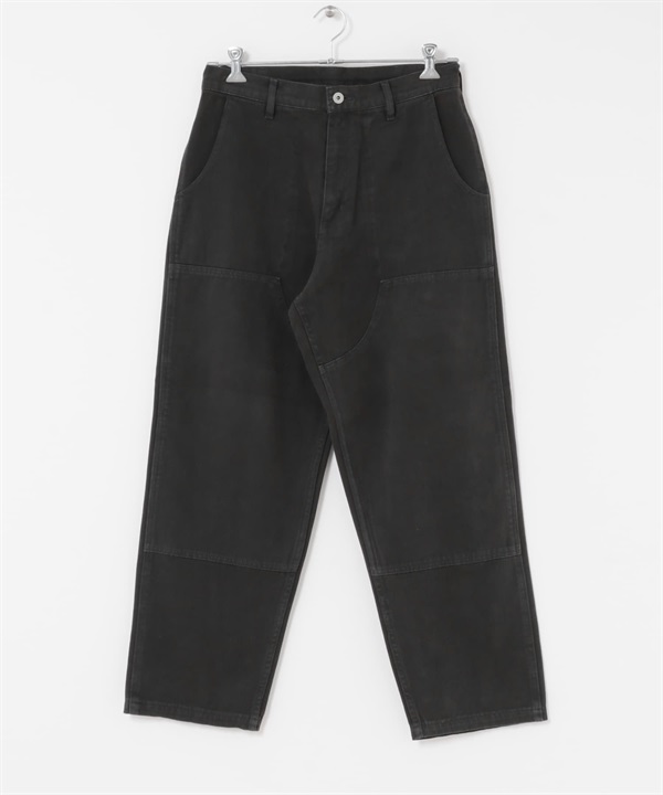 FORK&SPOON 成品染斜紋雙膝設計長褲(炭灰色-4-CHARCOAL GRAY)