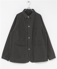 FORK&SPOON 成品染斜紋工裝夾克(炭灰色-4-CHARCOAL GRAY)