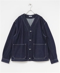 FORK&SPOON JF無領牛仔外套(牛仔原色-4-ONE WASH)