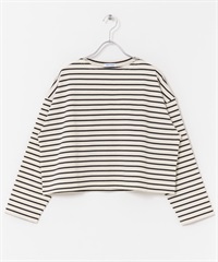 FORK&SPOON 船型領短版上衣(米色x黑色-1-其他白色)