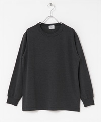 FORK&SPOON CAVE橫紋長袖T恤(炭灰色x黑色-1-CHARCOAL GRAY)