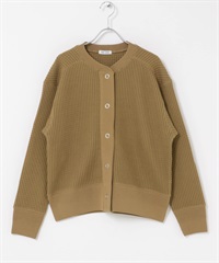 FORK&SPOON 華夫格開襟衫(膚色-1-BEIGE)