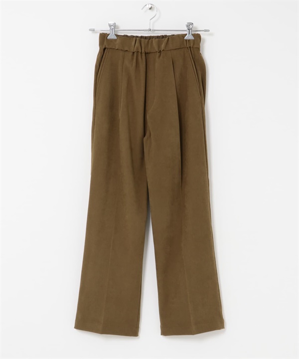 FORK&SPOON 仿麂皮長褲(深膚色-1-其他膚色)