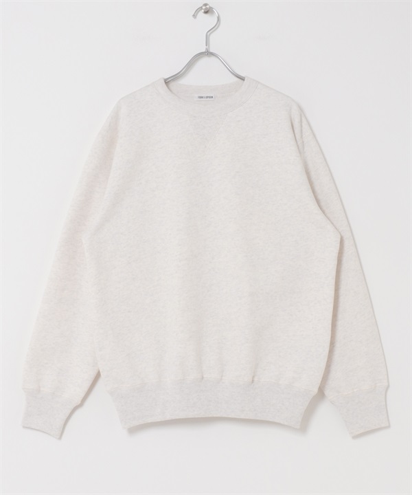 FORK&SPOON 再生棉裏起毛圓領上衣(燕麥色-4-OATMEAL)