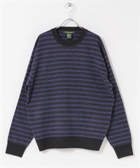 FORK&SPOON PROVORONE寬版針織衫(紫色x灰色-4-其他紫色)