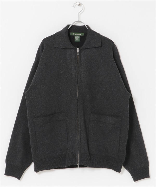 FORK&SPOON PROVORONE拉鍊開襟衫(炭灰色-4-CHARCOAL GRAY)