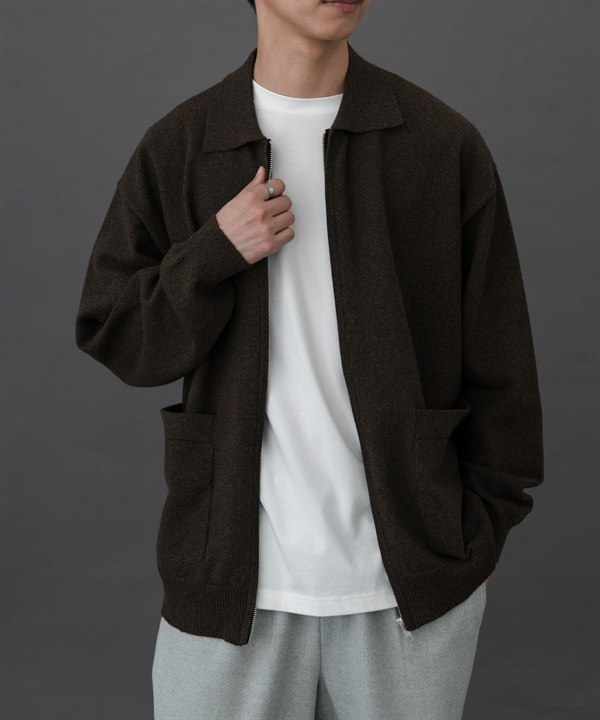 FORK&SPOON PROVORONE拉鍊開襟衫