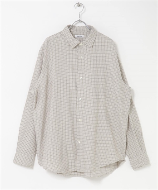 FORK&SPOON 法蘭絨格紋襯衫(象牙白-4-IVORY)
