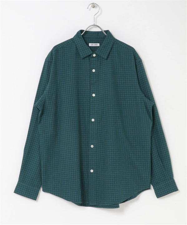 FORK&SPOON 法蘭絨格紋襯衫(綠色-4-GREEN)