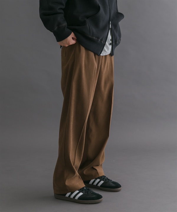 FORK&SPOON 仿麂皮長褲