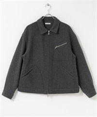 FORK&SPOON 羊毛短版夾克(炭灰色-4-CHARCOAL GRAY)