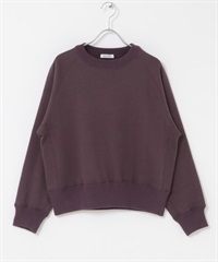 FORK&SPOON 再生棉裏起毛圓領上衣(深紫色-1-其他紫色)