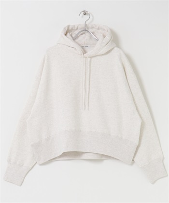 FORK&SPOON 再生裏起毛短版連帽上衣(燕麥色-1-OATMEAL)