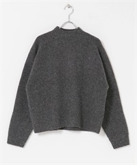 FORK&SPOON 畦編高領針織衫(炭灰色-1-CHARCOAL GRAY)