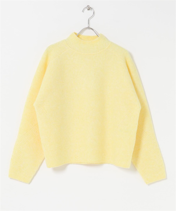 FORK&SPOON 畦編高領針織衫(卡士達黃-1-其他黃色)