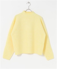 FORK&SPOON 畦編高領針織衫(卡士達黃-1-其他黃色)