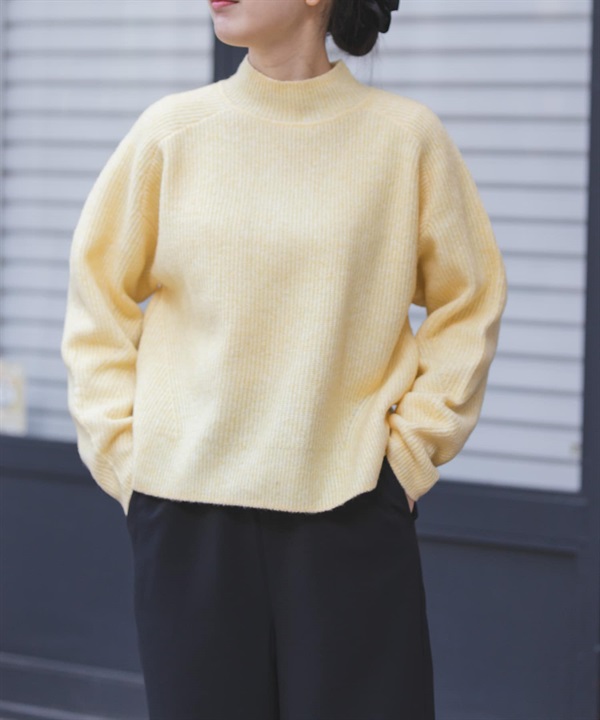 FORK&SPOON 畦編高領針織衫