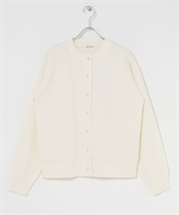 FORK&SPOON 米蘭羅紋圓領開襟衫(象牙白-1-IVORY)