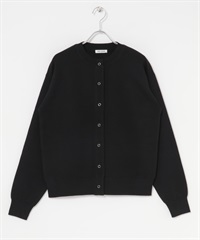 FORK&SPOON 米蘭羅紋圓領開襟衫(黑色-1-BLACK)