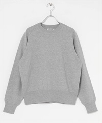 FORK&SPOON 棉混羊毛圓領針織衫(淺灰色-1-其他灰色)