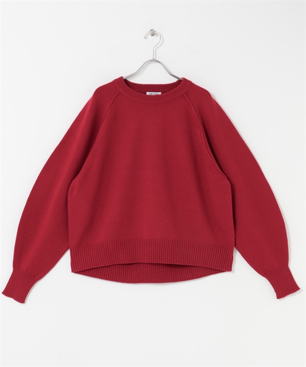 FORK&SPOON 連肩袖針織衫(紅色-1-RED)