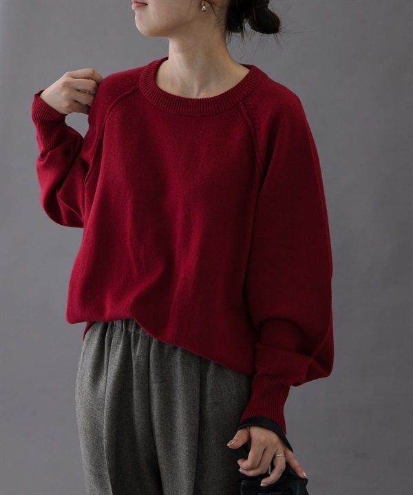 FORK&SPOON 連肩袖針織衫