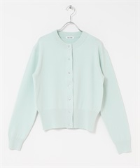 FORK&SPOON 圓領針織開襟衫(薄荷綠色-1-其他綠色)