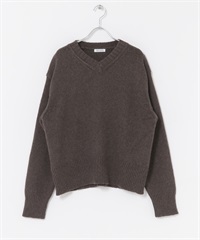 FORK&SPOON V領針織衫(棕色-1-BROWN)