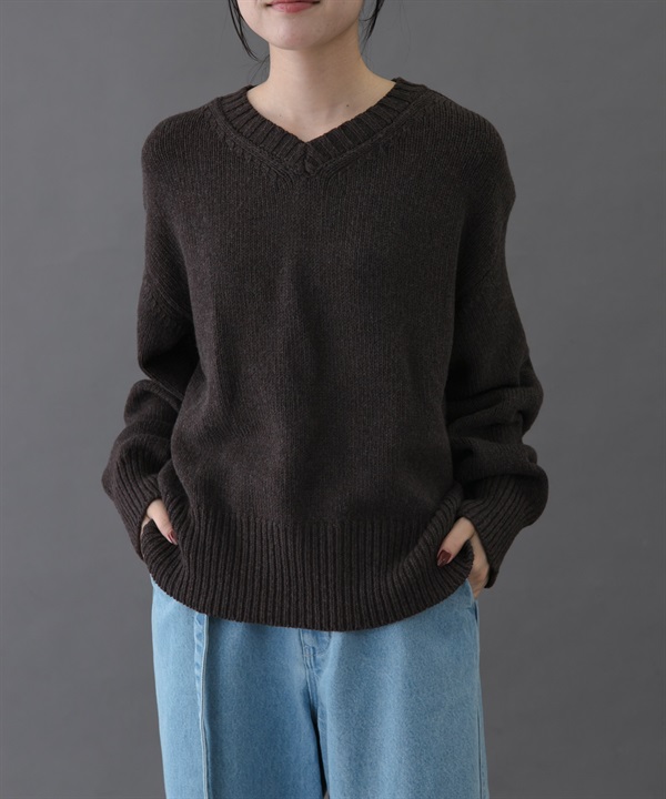 FORK&SPOON V領針織衫