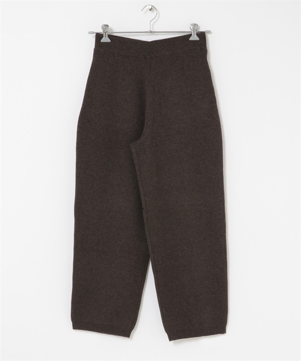FORK&SPOON 棉混羊毛針織長褲(棕色-1-BROWN)