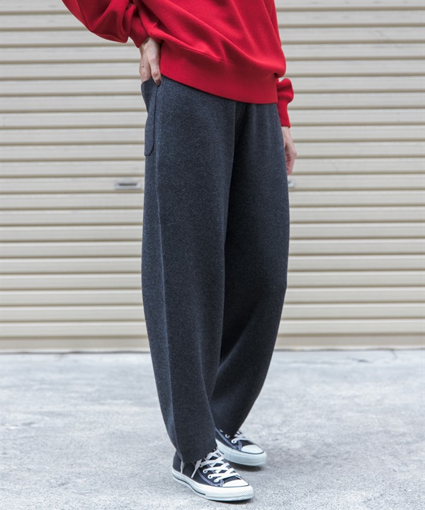 FORK&SPOON 棉混羊毛針織長褲