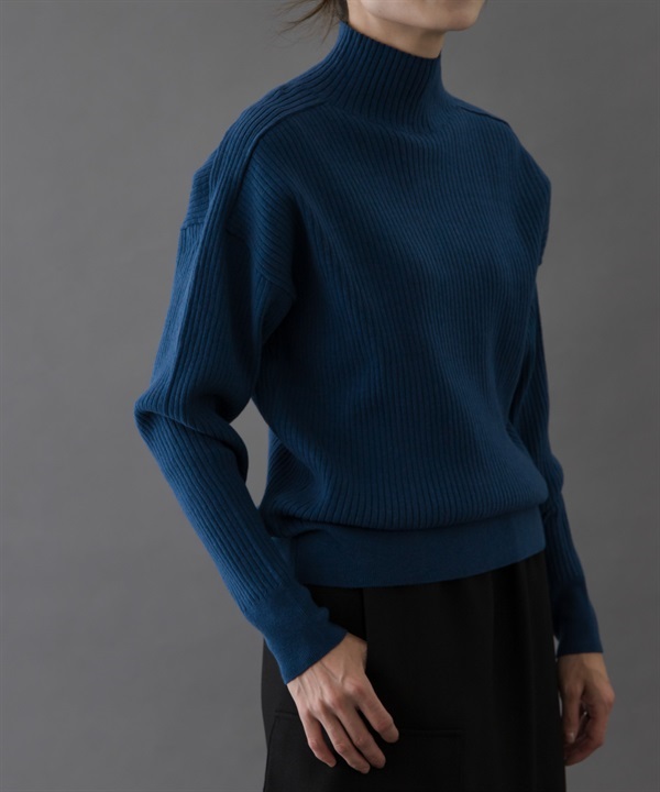 FORK&SPOON 寬羅紋高領針織衫