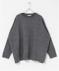 FORK&SPOON 棉混紡長版針織衫(灰色-1-GRAY)