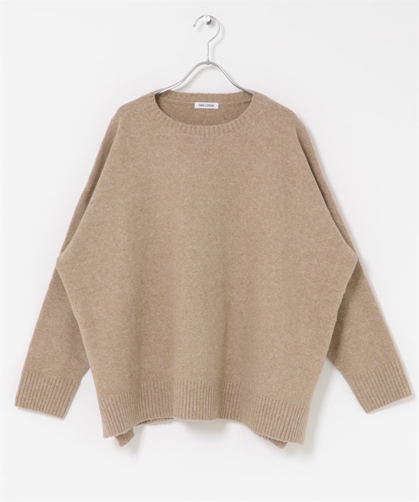 FORK&SPOON 棉混紡長版針織衫(膚色-1-BEIGE)