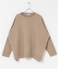 FORK&SPOON 棉混紡長版針織衫(膚色-1-BEIGE)