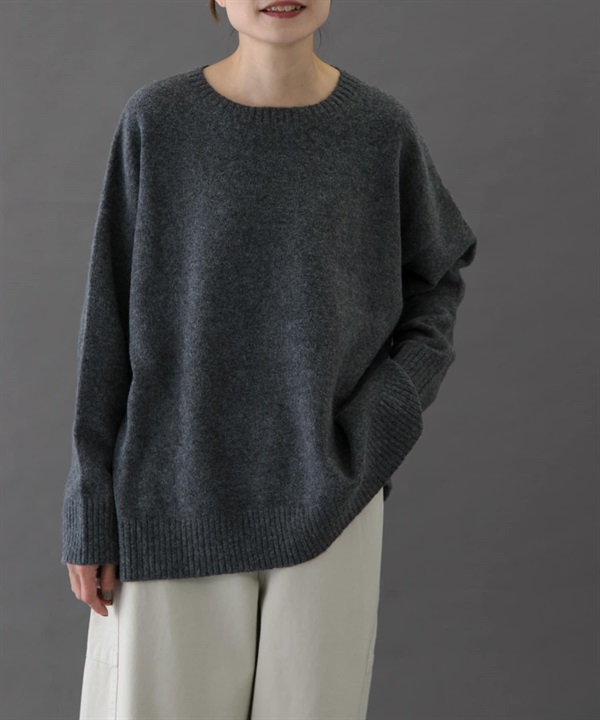 FORK&SPOON 棉混紡長版針織衫