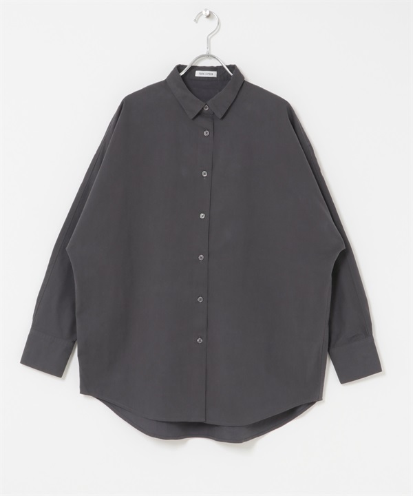 FORK&SPOON 蝙蝠袖襯衫(炭灰色-1-CHARCOAL GRAY)