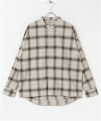FORK&SPOON 起毛格紋襯衫(膚色格紋-1-其他膚色)