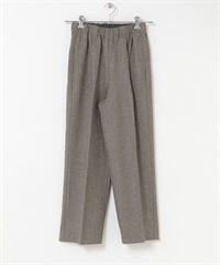 FORK&SPOON 仿羊毛斜紋輕便長褲(灰色-1-GRAY)