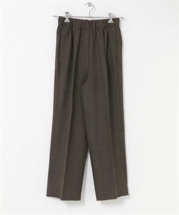 FORK&SPOON 仿羊毛斜紋輕便長褲(棕色-2-BROWN)