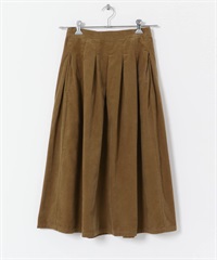 FORK&SPOON 燈芯絨長裙(棕色-1-BROWN)