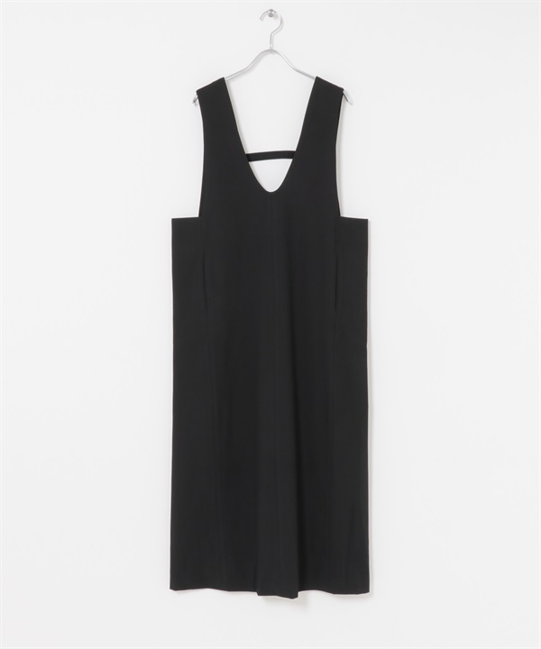 FORK&SPOON 仿羊毛背心裙(黑色-1-BLACK)