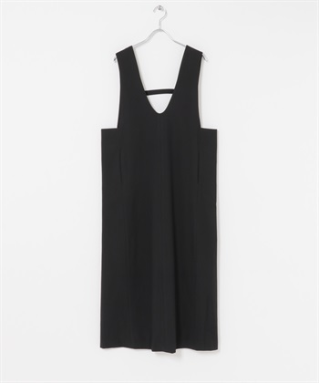 FORK&SPOON 仿羊毛背心裙(黑色-2-BLACK)