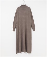 FORK&SPOON 高領傘狀針織洋裝(摩卡色-1-MOCHA)