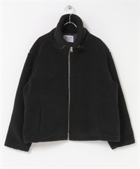 FORK&SPOON 立領絨毛夾克(黑色-1-BLACK)